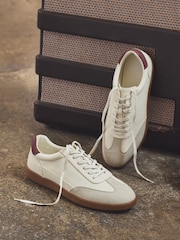 Cream T-Bar Low Trainers - Image 8 of 8