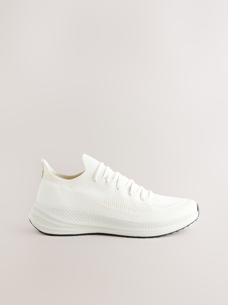 Cream Knitted Trainers - Image 2 of 6