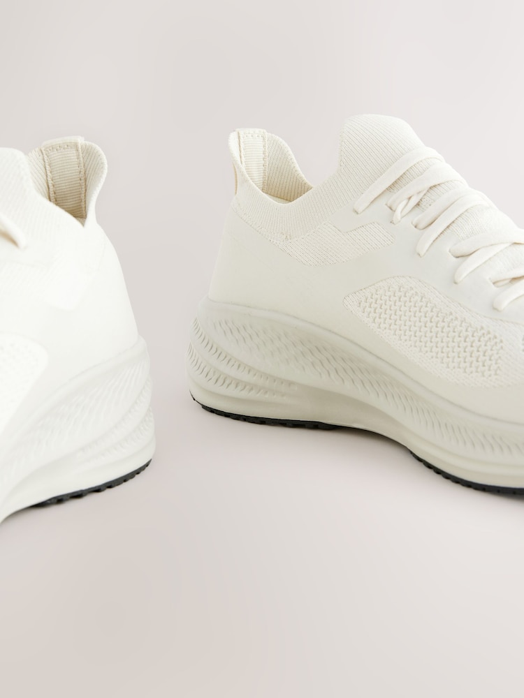 Cream Knitted Trainers - Image 4 of 6