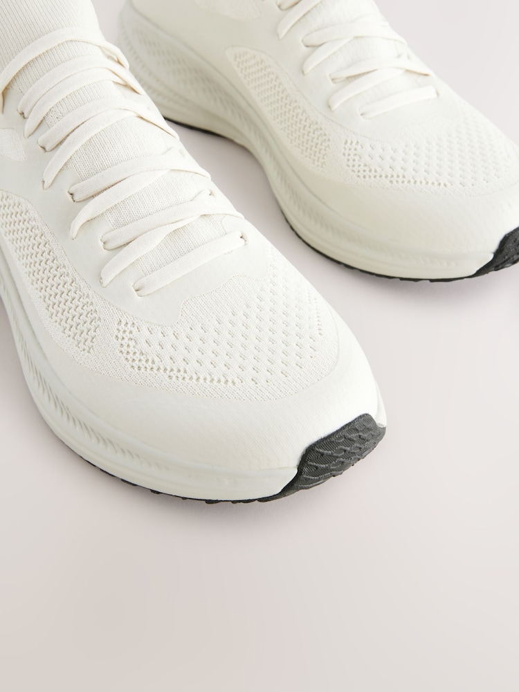 Cream Knitted Trainers - Image 5 of 6