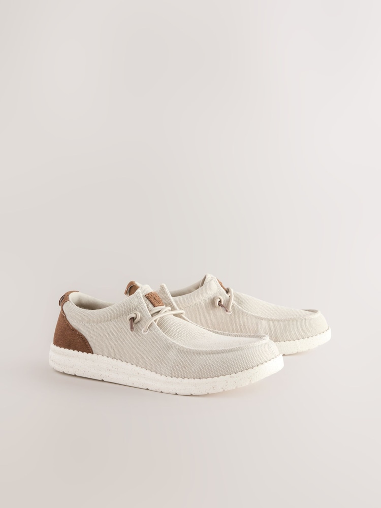 Neutral Canvas Apron Shoes - Image 1 of 5