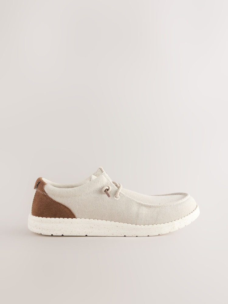 Neutral Canvas Apron Shoes - Image 2 of 5