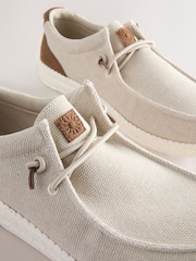 Neutral Canvas Apron Shoes - Image 4 of 5