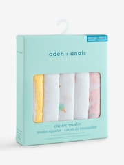 Aden + Anais Essentials мақтадан жасалған муслин шаршылары 5 жиынтығы - 11суретінің 1 суреті