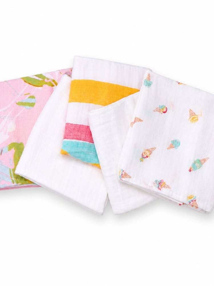Aden + Anais Essentials мақтадан жасалған муслин шаршылары 5 жиынтығы - 11суретінің 2 суреті