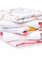 Aden + Anais Essentials мақтадан жасалған муслин шаршылары 5 жиынтығы - 11суретінің 6 суреті