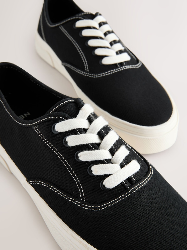 Black Classic Canvas Pumps - Image 6 of 6
