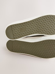 Verde caqui - Suede Mix Canvas Pumps - Imagen 4 de 4