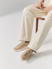 Neutral Signature Leather Trainers - Image 1 of 7