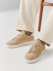 Neutral Signature Leather Trainers - Image 2 of 7