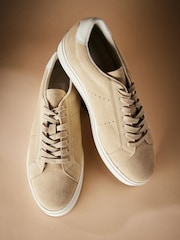 Neutral Signature Leather Trainers - Image 6 of 7