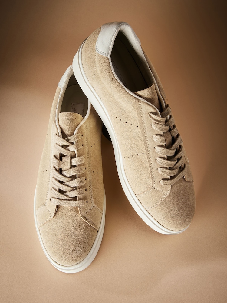 Neutral Signature Leather Trainers - Image 6 of 7