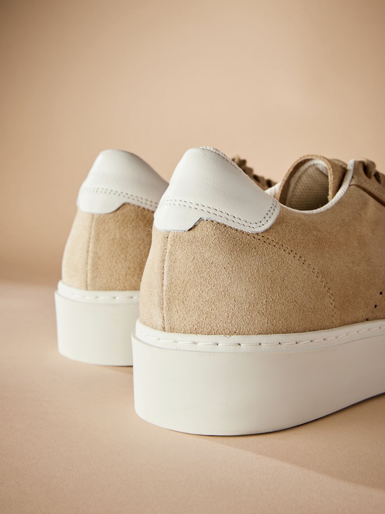 Neutral Signature Leather Trainers - Image 7 of 7