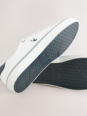 White Canvas Stag Trainers - Image 5 of 5