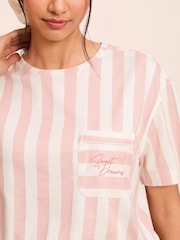 Friends Like These Pink T-Shirt and Short Jersey 100% Cotton Pyjamas Set - Image 2 of 4
