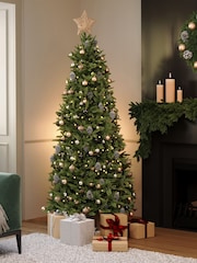 Charles Bentley Green Charles Bentley Nordic Spruce 7ft Slim Hinged Christmas Tree - Image 2 of 5