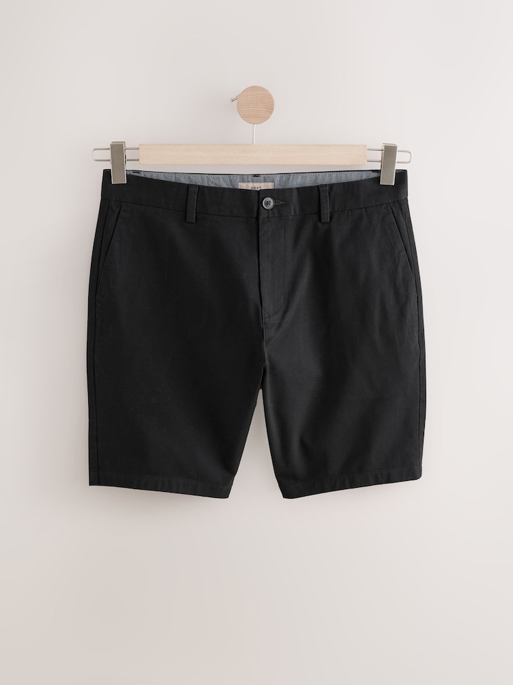 Noir/Mushroom Marron - Slim Fit (Slim Fit) - Lot de 2 shorts chino stretch - Image 10 of 13