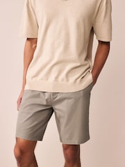 Noir/Mushroom Marron - Slim Fit (Slim Fit) - Lot de 2 shorts chino stretch - Image 2 de 13