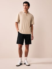 Noir/Mushroom Marron - Slim Fit (Slim Fit) - Lot de 2 shorts chino stretch - Image 4 de 13