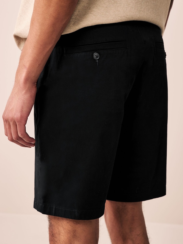 Noir/Mushroom Marron - Slim Fit (Slim Fit) - Lot de 2 shorts chino stretch - Image 6 of 13