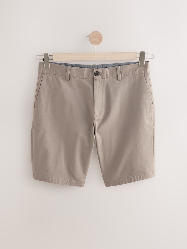 Noir/Mushroom Marron - Slim Fit (Slim Fit) - Lot de 2 shorts chino stretch - Image 9 of 13