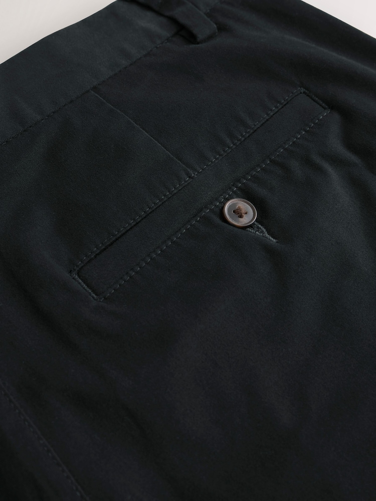 Black/Navy Slim Fit Stretch Chino Shorts 2 Pack - Image 12 of 12