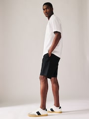 Black/Navy Slim Fit Stretch Chino Shorts 2 Pack - Image 4 of 12