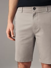 Noir/Mushroom Marron - Ajustement droit - Lot de 2 shorts chino stretch - Image 3 de 10