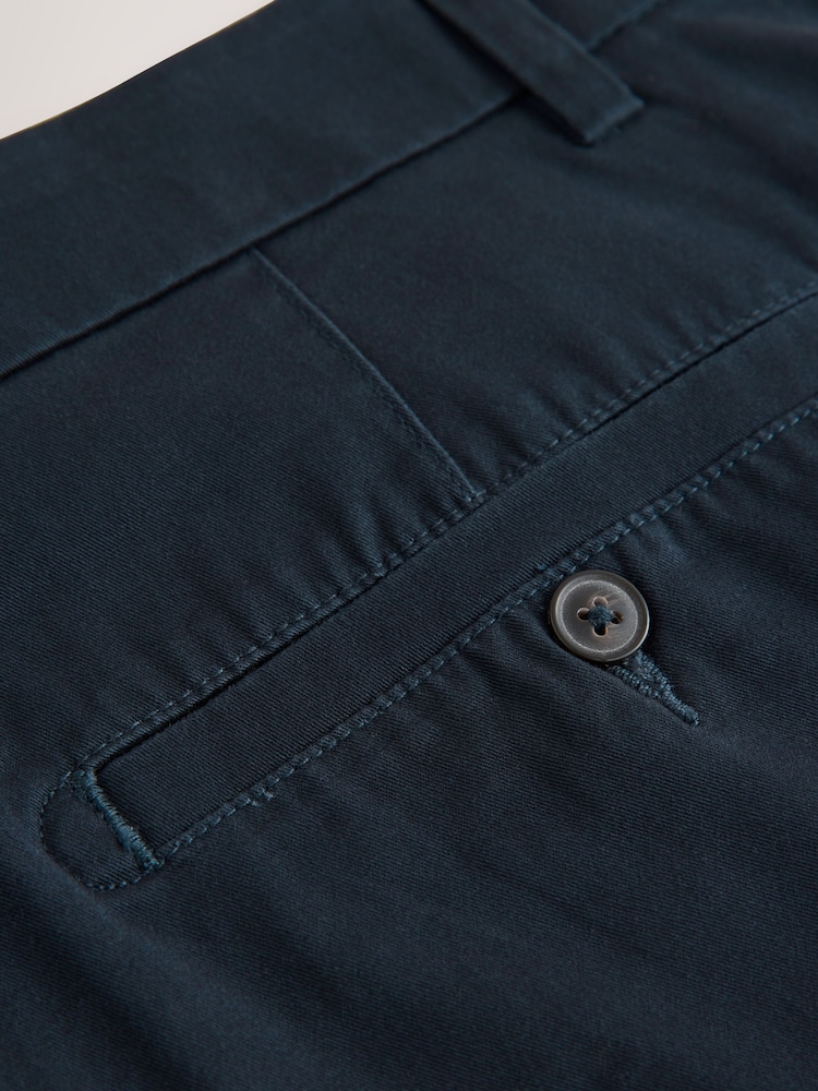 Black/Navy Straight Fit Stretch Chino Shorts 2 Pack - Image 11 of 13