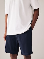 Black/Navy Straight Fit Stretch Chino Shorts 2 Pack - Image 2 of 13
