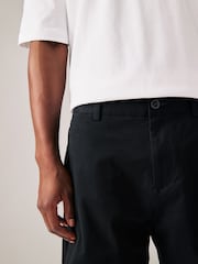 Black/Navy Straight Fit Stretch Chino Shorts 2 Pack - Image 6 of 13