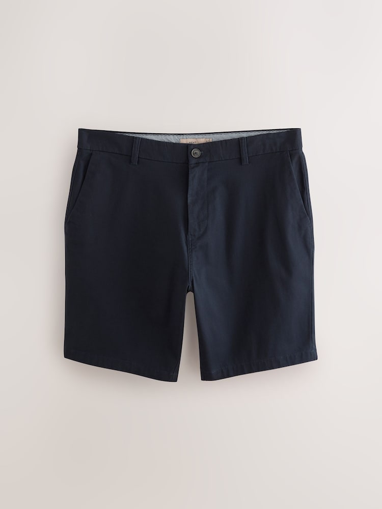Black/Navy Straight Fit Stretch Chino Shorts 2 Pack - Image 9 of 13
