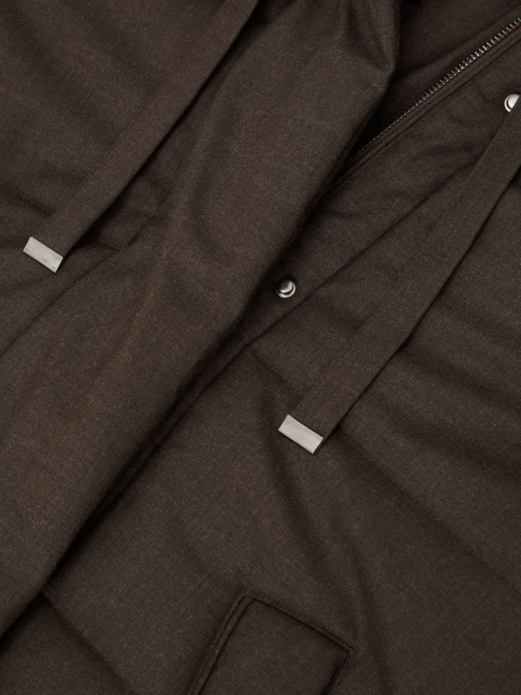 Reiss Tory Wool Hooded Puffer Coat - 9의 이미지 9
