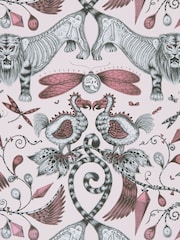 Clarke and Clarke Extinct Pink Emma J Shipley Extinct 10M Wallpaper - Image 1 of 1