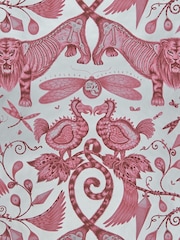 Clarke and Clarke Extinct Magenta Emma J Shipley Extinct 10M Wallpaper - Image 1 of 1