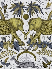 Clarke and Clarke Zambezi Gold Emma J Shipley Wilderie Zambezi 10M Wallpaper - Image 1 of 1