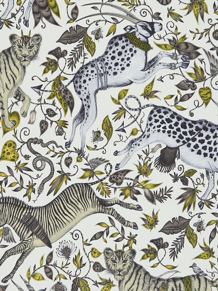 Clarke and Clarke Protea Gold Emma J Shipley Wilderie Protea 10M Wallpaper - Image 1 of 1