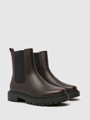 Schuh Burgundy Arlo Chunky Chelsea Boots - Image 2 of 4