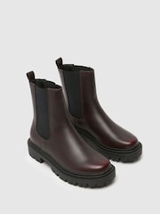 Schuh Burgundy Arlo Chunky Chelsea Boots - Image 4 of 4