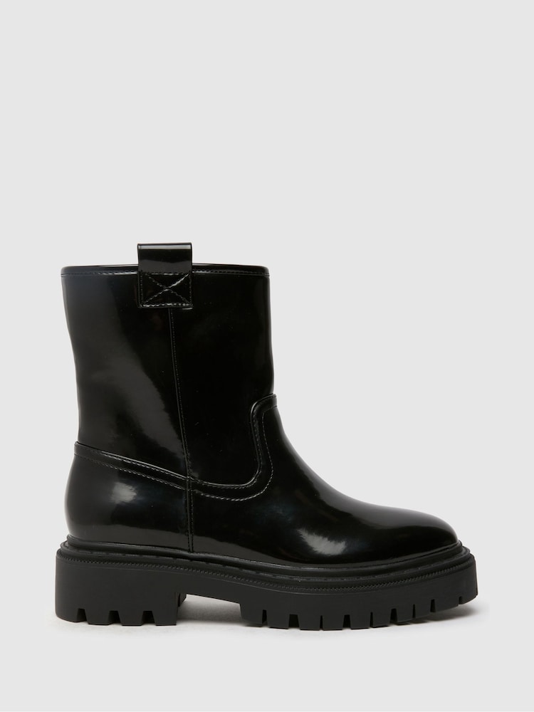 Schuh Alana Pull On Knee Black Boots - Image 1 of 4