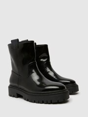Schuh Alana Pull On Knee Black Boots - Image 2 of 4