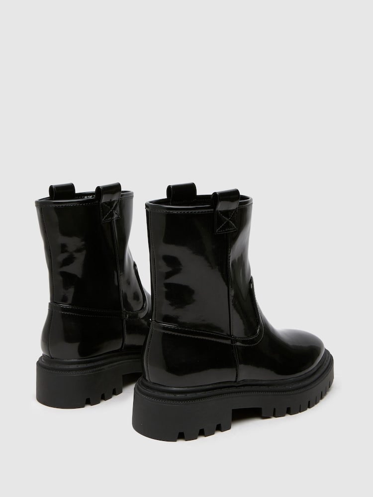 Schuh Alana Pull On Knee Black Boots - Image 4 of 4