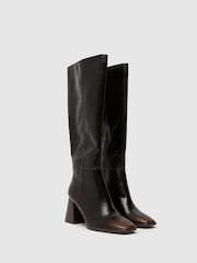 Schuh Dova Block Heel Knee High Boots - Image 2 of 5