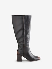 Schuh Dova Block Heel Knee High Boots - Image 3 of 5