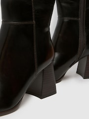 Schuh Dova Block Heel Knee High Boots - Image 5 of 5