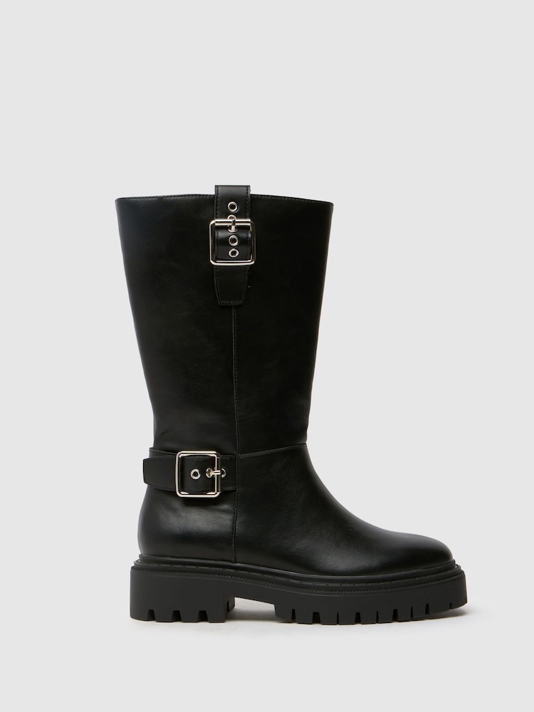 Schuh Dayla Chunky Calf Boots - Image 1 of 5