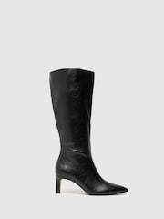 Schuh Dottie Knee High Black Boots - Image 1 of 4