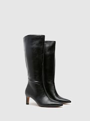 Schuh Dottie Knee High Black Boots - Image 2 of 4