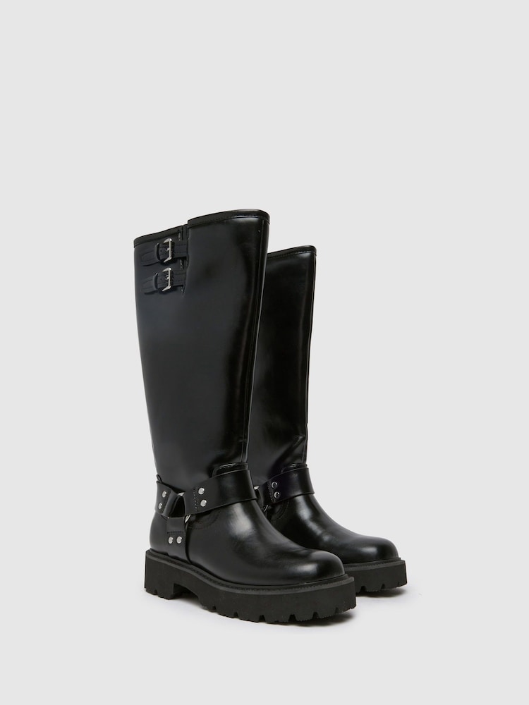 Schuh Dayton Hardwear Knee Black Boots - Image 2 of 4