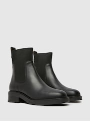 Schuh Constance Leather Chelsea Black Boots - Image 4 of 4